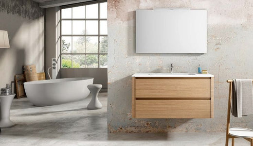 Rental Party Must See: No Holes, No Damage to the Wall of the Small Bathroom Vanity with a Basin Solution