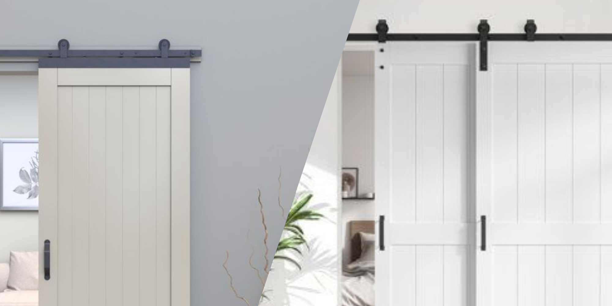 Single vs. Double Bypass Barn Doors: A side-by-side comparison of design and functionality