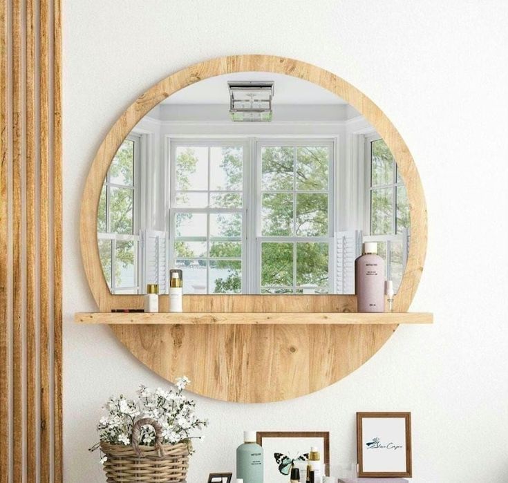 Modern Minimalism: How Bathroom Mirrors with Shelves Can Streamline Your Space
