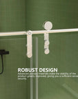Frameless Sliding Shower Door color:brushed nickel