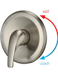 Briar 2-in-1 Dual Shower System with Tub Spout - Brushed Nickel