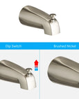 Briar 2-in-1 Dual Shower System with Tub Spout - Brushed Nickel