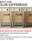 36" freestanding 36 inch bathroom vanity color variation example showing wood finish under different lighting conditions | Ace Decor