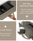 48 inch bathroom vanity featuring soft-close undermount slides and invisible handle drawer design | Ace Decor