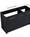 Freestanding Bathroom Vanity Cabinet - Base Only size: 47 X 18