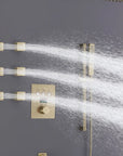 Luxe Series Thermostatic Shower System in Copper with Digital Display