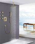 Luxe Series Thermostatic Shower System installed in a modern bathroom setting