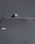 10-inch square rainfall with silicone nozzles on the Brushed Nickel Rain Shower System
