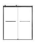Vantelle-X Series 56-60" x 74" Frameless Double Sliding Glass Shower Doors - More Open, Leak-Free