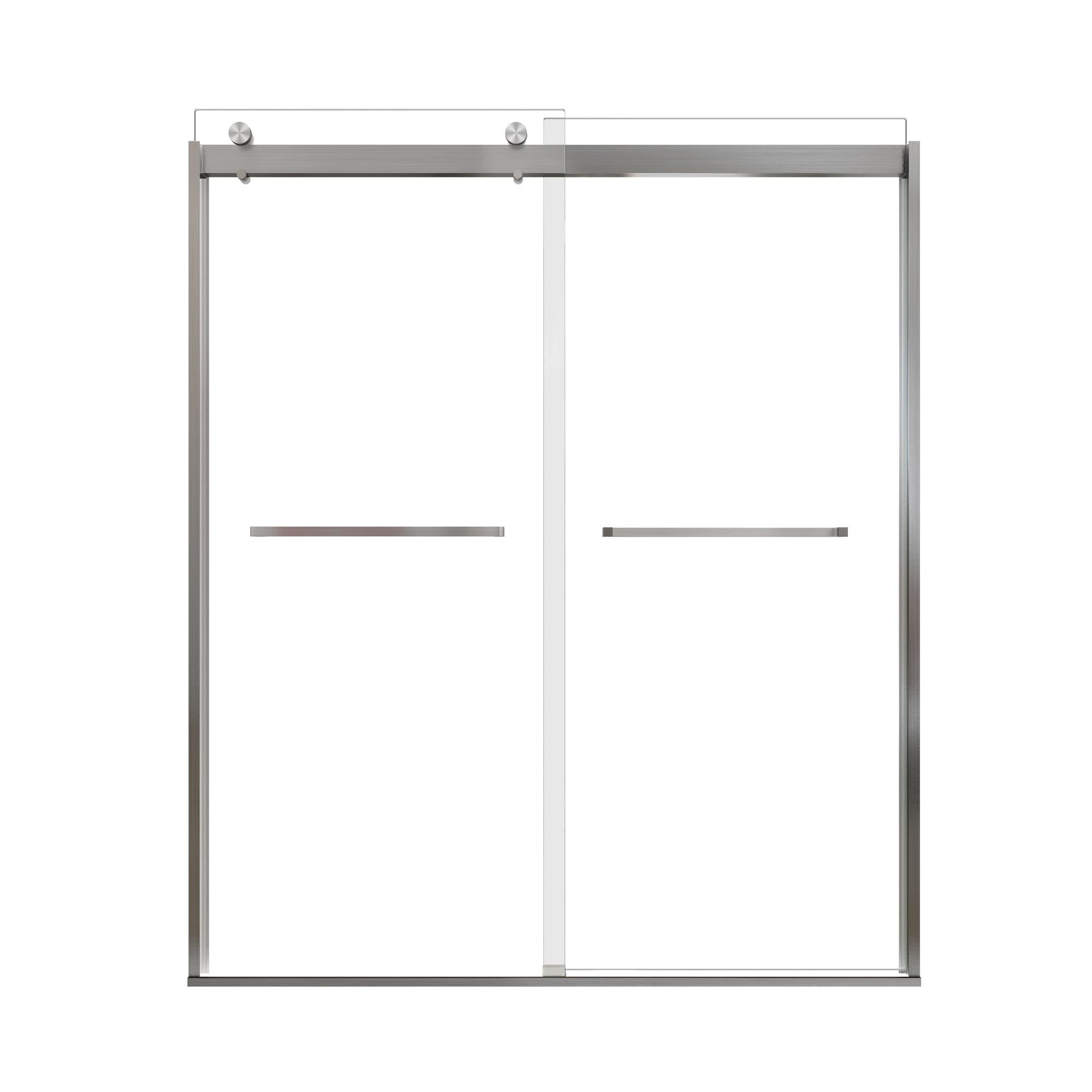 Vantelle-X Series 56-60" x 74" Frameless Double Sliding Glass Shower Doors - More Open, Leak-Free