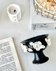 Lumière Ceramic 3D Rose Jewelry & Decor Bowl