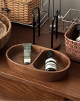 Double compartment decorative tray