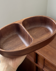 Double compartment decorative tray