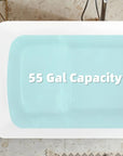 Nectar Series freestanding soaking tub with 55 Gal of water capacity.