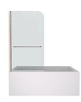AquaFold 34" Frameless Pivot Tub Door - Chrome