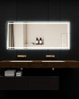 110"*48" Adjustable LED Bathroom Vanity Mirror with Brightness Memory – Anti Fog