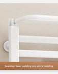 18" x 30" White Heated Towel Rack – 360° Heating, Energy Efficient, IPX5 Waterproof