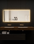 Adjustable LED Bathroom Vanity Mirror with Brightness Memory – Anti Fog