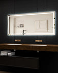 Adjustable LED Bathroom Vanity Mirror with Brightness Memory – Anti Fog