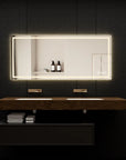 Adjustable LED Bathroom Vanity Mirror with Brightness Memory – Anti Fog
