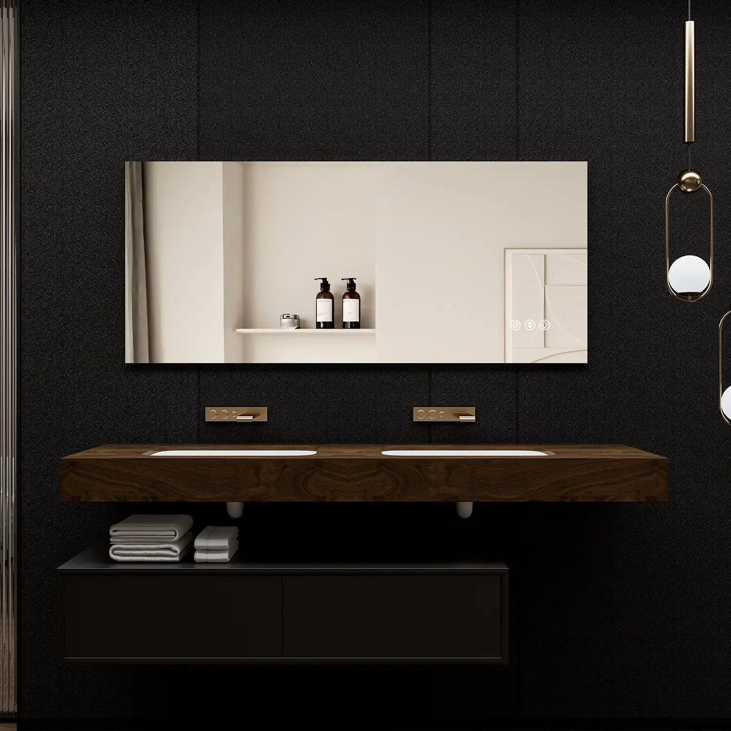 Adjustable LED Bathroom Vanity Mirror with Brightness Memory – Anti Fog