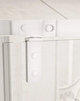 36" x 36" x 72" semi-frameless corner angle shower hinge detail with tempered glass | Ace Decor