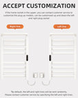 18" x 30" White Heated Towel Rack – 360° Heating, Energy Efficient, IPX5 Waterproof