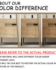 Brookline Series 30" Imitative Oak Freestanding Bathroom Vanity with Ceramic Sink & Metal Legs