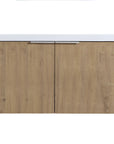 Monterey Series 36" Floating Bathroom Vanity in Imitative Oak with Integrated Sink and Double-Door Storage Cabinet