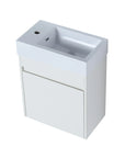 18'' Floating Bathroom Vanity with White Resin Sink & Soft-Close Door