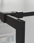 Close-up of the support bar connection on a 34 x 72 panel shower door frame | Ace Decor
