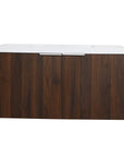 Monterey Series 36" Floating Bathroom Vanity in California Walnut with Integrated Sink and Double-Door Storage Cabinet