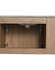 30" wall mounted vanity units interior cabinet view with double door storage space | Ace Decor