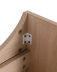 18" bathroom vanity with bowl sink showing reinforced corner joint construction | Ace Decor