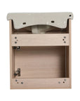 18" small bathroom vanity with sink rear view showing open-back design for easy plumbing | Ace Decor