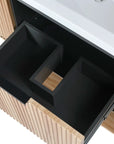 48" Freestanding Bathroom Vanity with Resin Basin color: Maple
