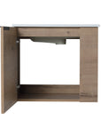 22 inch 22 bathroom vanity and sink combo interior view with plumbing clearance | Ace Decor