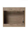 22” Imitative Oak Wall-Mounted Floating Bathroom Vanity Sink - 1 Storage Space & Side Faucet