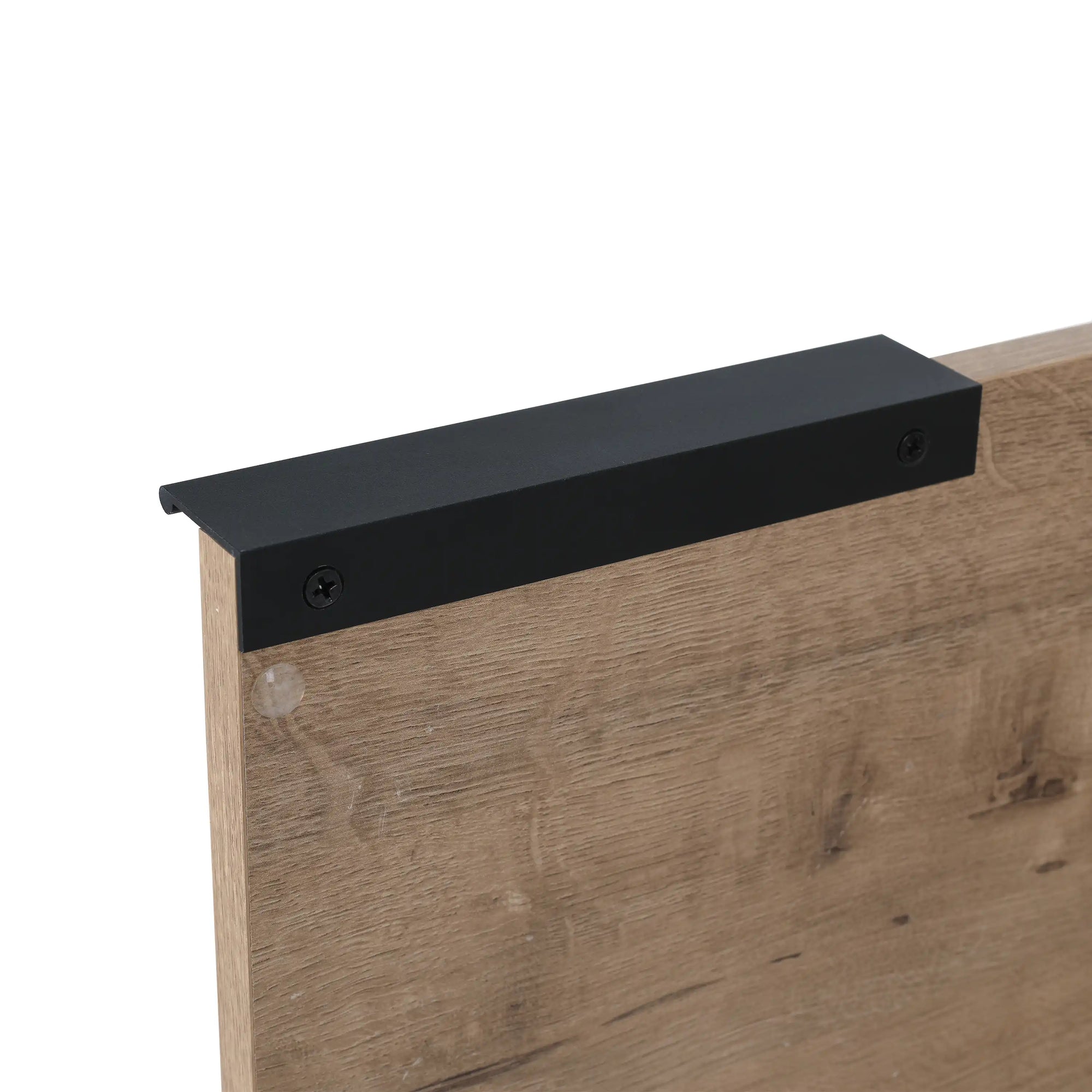 22” Imitative Oak Wall-Mounted Floating Bathroom Vanity Sink - 1 Storage Space & Side Faucet