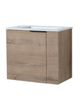 22 inch 22 bathroom vanity and sink combo modern wood cabinet side view | Ace Decor