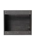 Interior view of 22" floating bathroom vanity sink showing open cabinet storage and wall-mount structure | Ace Decor