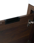 47" wall mounted bathroom vanity with sink featuring hidden recessed handle detail | Ace Decor