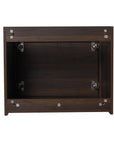 Rear mounting structure of 24" floating vanity bathroom designed for wall installation | Ace Decor