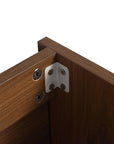 Bathroom Vanity with Single Sink and Soft-close Door for Small Spaces color: Brown Ebony