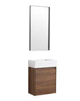 Bathroom Vanity with Single Sink and Soft-close Door for Small Spaces