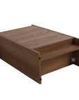 18" small bathroom vanity with sink flat-packed cabinet components in walnut | Ace Decor