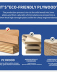 Single 30 inch bathroom vanity construction detail highlighting eco-friendly plywood structure, 30" | Ace Decor