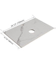 Oakline Vessel Series 30" Bathroom Wall-Mounted Vanity with Round Bowl Vessel Sink