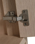 30 inch bathroom vanity with top close-up showing durable hinges and solid construction, 30" | Ace Decor