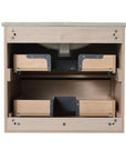24" Bathroom Vanity with 2 Soft-Close Drawers color: Plain Light Oak